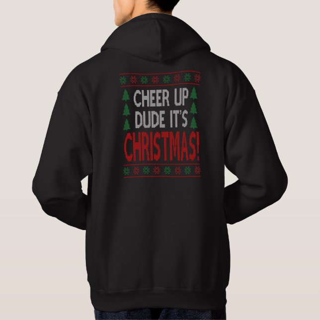 Cheer Up, det är julklapp Hoodie (Baksida)