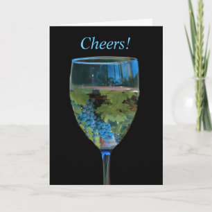 Cheer Vin Grattis på födelsedagen Card Kort