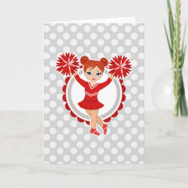 Cheeraker - Cute Red Rödhårig Cheer Kort