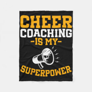 Cheercoachning är min superkraft - Cheerleader Hur Fleecefilt
