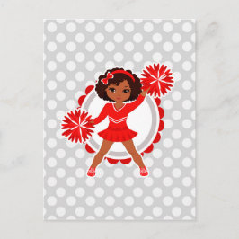 Cheerester - Cute Red African Cheer Vykort