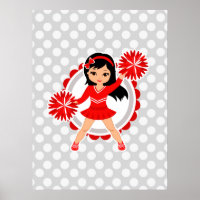 Cheerester - Cute Red Black Hair Cheer