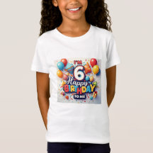 Cheerful 6e Birthday Celebration Girls'