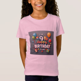 Cheerful 9:e födelsedagshälsflickorna t shirt
