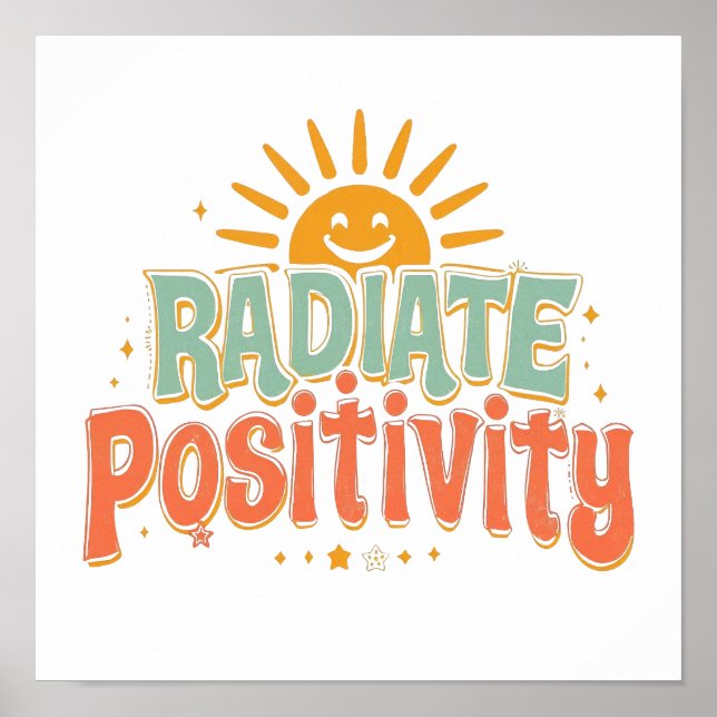 Cheerful and Motivational Sunny Saying Poster (Framsidan)