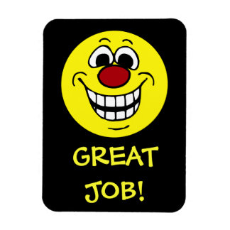 Cheerful Ansikte Grumpey Magnet