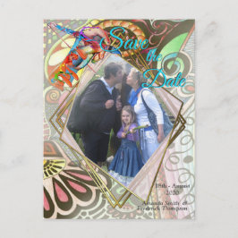 Cheerful Artist Party Doodle Creation Meddelande Vykort