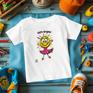 Cheerful Ballerina Emoji - Roligt och färgstark T Shirt