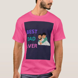 Cheerful "Best Pappa någonsin" Hug Graphic pappa t Shirt