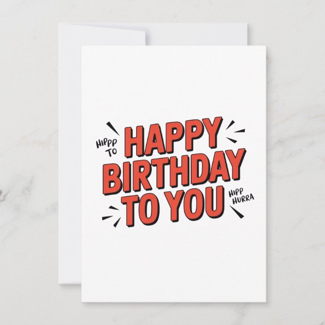 Cheerful Birthday Greetings Julkort (Framsida)