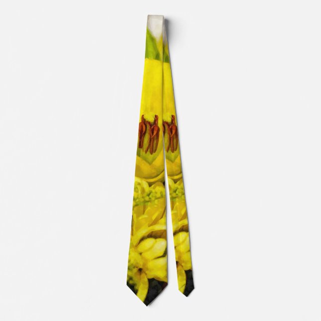 Cheerful Bouquet Painterly Neck Tie Slips (Framsida)