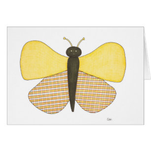 Cheerful Butterfly Notecard Hälsningskort