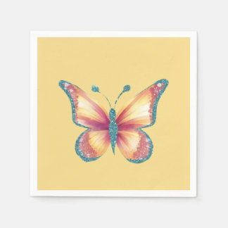 Cheerful Butterfly Pappersservett