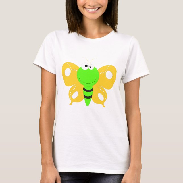 Cheerful Butterfly T Shirt (Framsida)