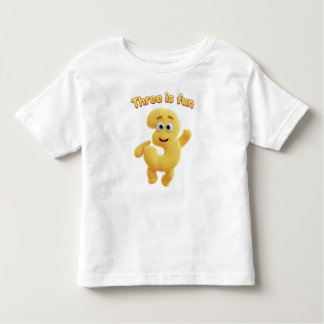 Cheerful Cartoon Number 3 | "Three is Fun" T Shirt