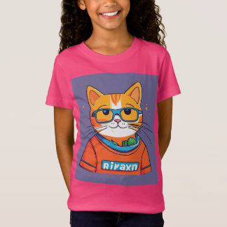 Cheerful Cat Coworking Sticker" T Shirt