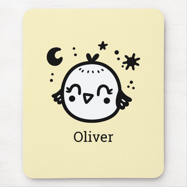 Cheerful Chick - Kawaii Bird Line Art" Musmatta (Framsidan)