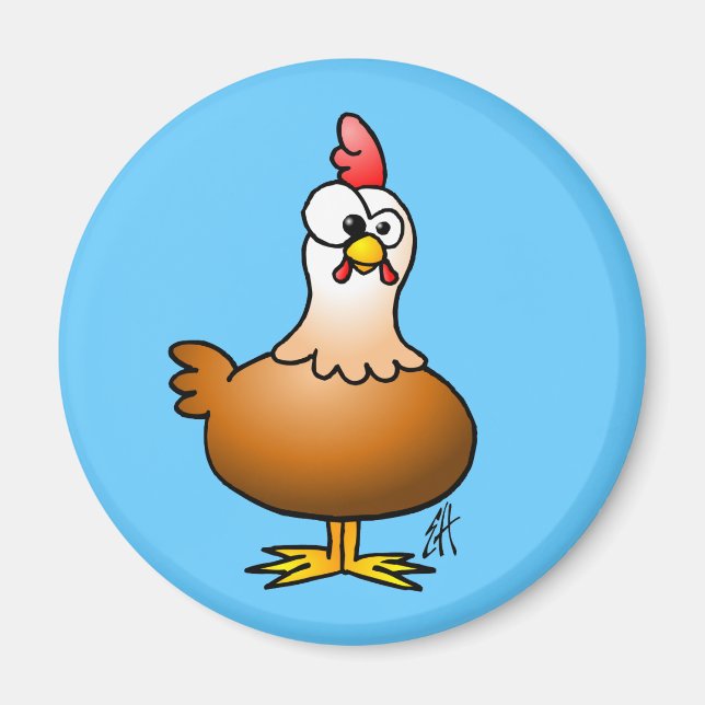 Cheerful Chicken Magnet (Framsidan)