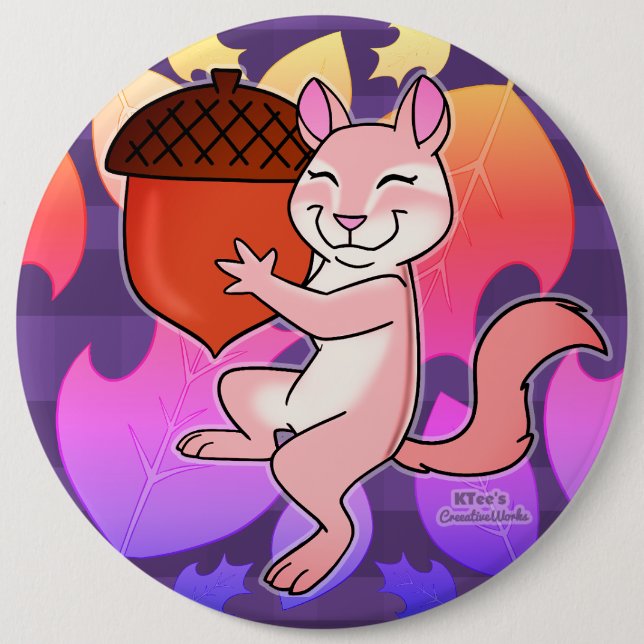 Cheerful Chipmunk - Knapp (Framsida)