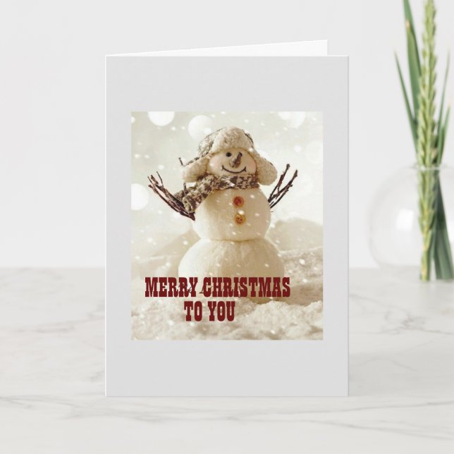 CHEERFUL CHRISTMAS DAG TILL DIG HELGDAG CARD HELGKORT (Framsida)