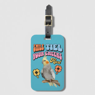 Cheerful Cockatiel Parrot Bagagebricka