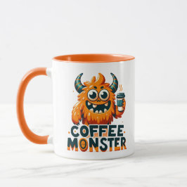 Cheerful Coffee Monster Mugg