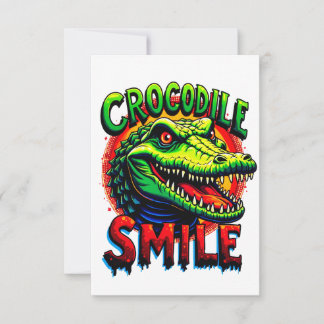 "Cheerful Crokodile Smile - Roligt and Whimsical