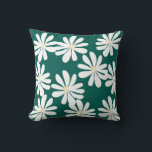 Cheerful Daisy Mönster Pillow Kudde<br><div class="desc">Ge dig mer glädje med den här daisy mönster-kudden. Med ljusa vita blommor i bakgrunden till grönten tillför den färskhet. Perfekt för din soffa eller säng, kombinerar komfort och stil. Den här kudden är en underbar gåva till vänner eller familj. Enkel att parsa med andra dekorobjekt. Njut av en liten...</div>