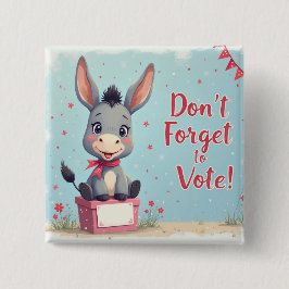 Cheerful Donkey Vote Reminder Knapp