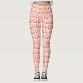 Cheerful Donut With Sprinkles Leggings
