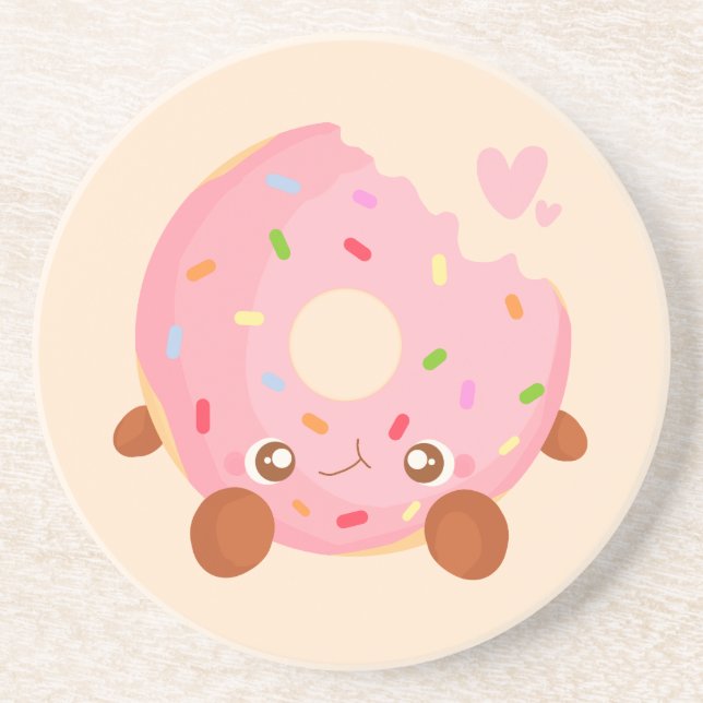 Cheerful Donut With Sprinkles Underlägg (Framsidan)