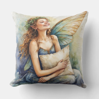 Cheerful Dream Fairy with Pillow Kudde