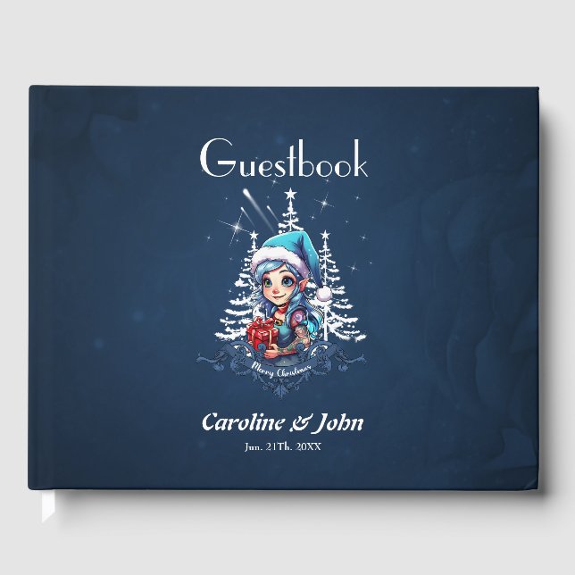 Cheerful Elf Gästböcker (Framsida)