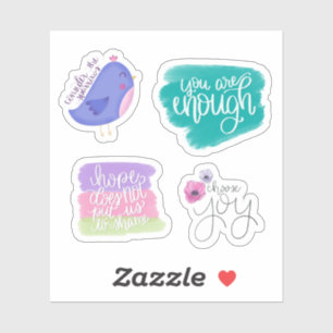 Cheerful Encouragement Stickers Klistermärken