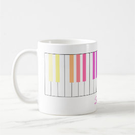 Cheerful Färg Gradient Piano Mugg