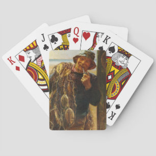 Cheerful Fisherman (av Frederick Morgan) Casinokort