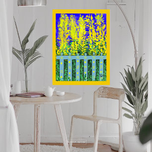 Cheerful Garden Escape: En dans av Gult Blooms Poster