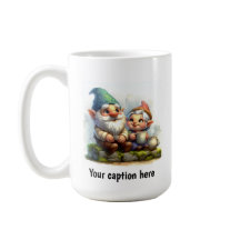 Cheerful Gnomes Enjoying a Coffee Break