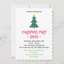 Cheerful god jul inbjudningar