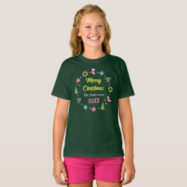 Cheerful god jul - Kids T Shirt