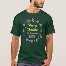 Cheerful god jul t shirt