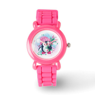 Cheerful Helgdag Penguin Armbandsur