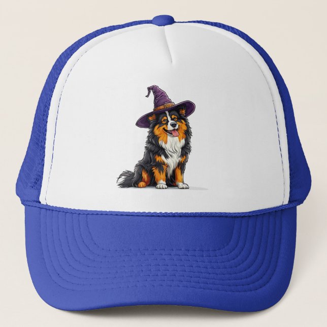 Cheerful Hund Witch Hat Keps (Framsida)