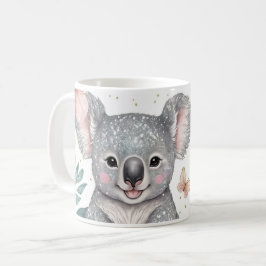 Cheerful Koala och Blommigt Charm Kaffemugg