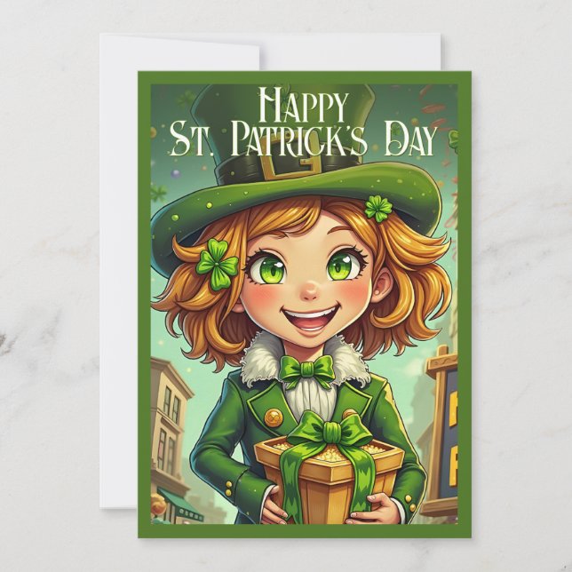 Cheerful Leprechaun - St. Patrick's Day Lucky Char (Framsida)