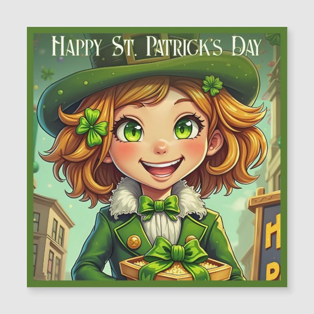 Cheerful Leprechaun - St. Patrick's Day Lucky Char (Framsida)