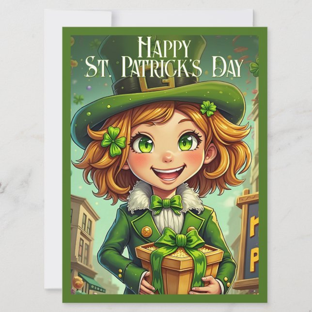 Cheerful Leprechaun - St. Patrick's Day Lucky Char (Framsida)