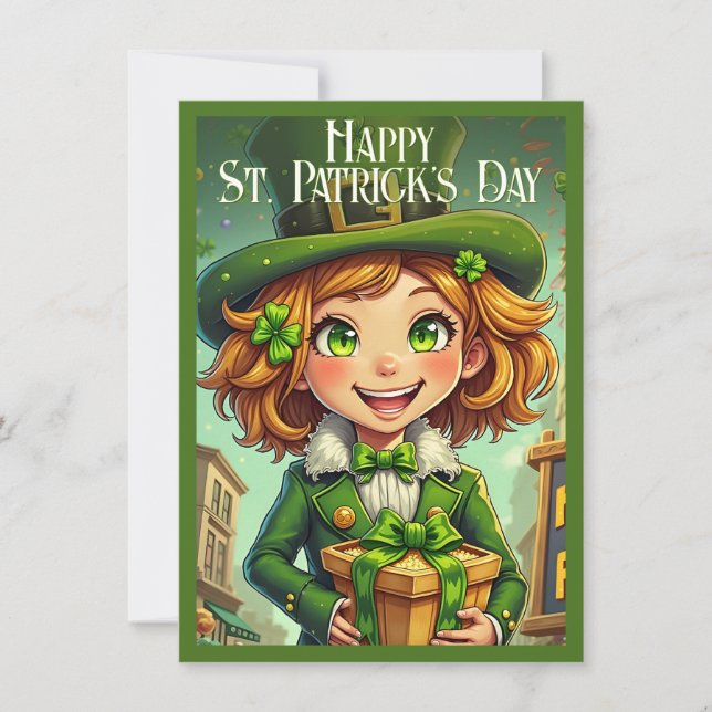 Cheerful Leprechaun - St. Patrick's Day Lucky Char (Framsida)