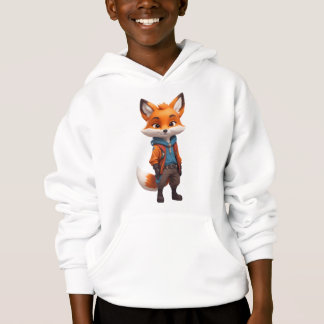 Cheerful och Adventurous Fox Illustration T Shirt