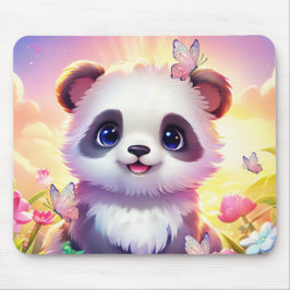 Cheerful Panada, Rainbows, Butterflies och Flowers Musmatta